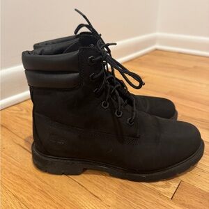 Timberland Black Lace-Up Boots